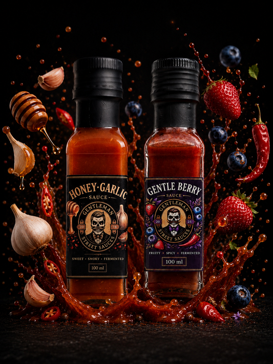 Gentleman Street Sauces Proefpakket – Honey-Garlic & Gentle Berry